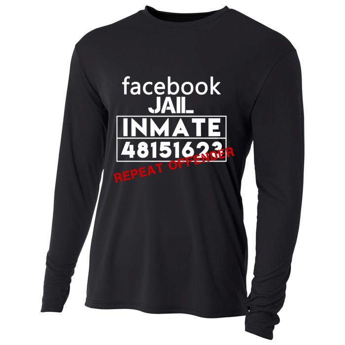 Social Media Jail Inmate Repeat Offender Cooling Performance Long Sleeve Crew