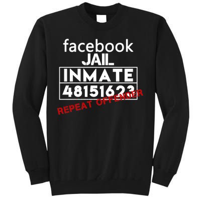 Social Media Jail Inmate Repeat Offender Tall Sweatshirt