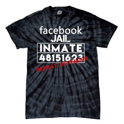 Social Media Jail Inmate Repeat Offender Tie-Dye T-Shirt