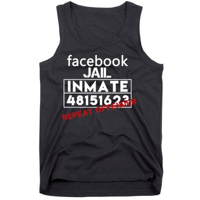 Social Media Jail Inmate Repeat Offender Tank Top