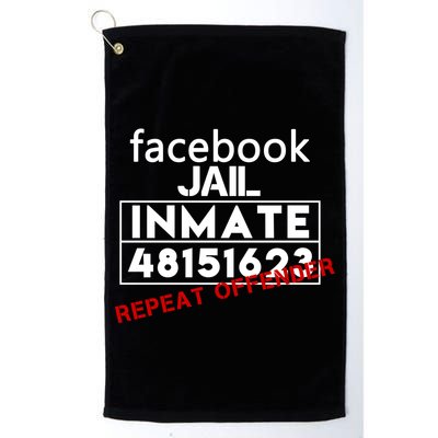Social Media Jail Inmate Repeat Offender Golf Towel