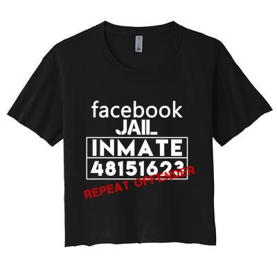 Social Media Jail Inmate Repeat Offender Crop Top