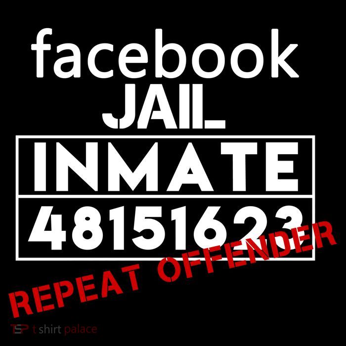 Social Media Jail Inmate Repeat Offender Kids T-Shirt