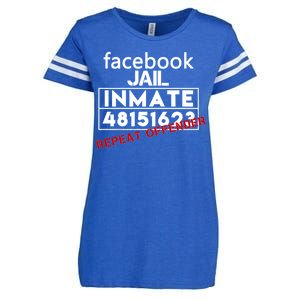 Social Media Jail Inmate Repeat Offender Enza Ladies Jersey Football T-Shirt