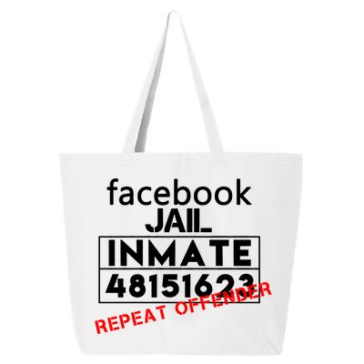 Social Media Jail Inmate Repeat Offender 25L Jumbo Tote