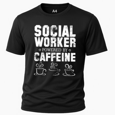 Social Worker Powered By Caffeine Performance Shirt