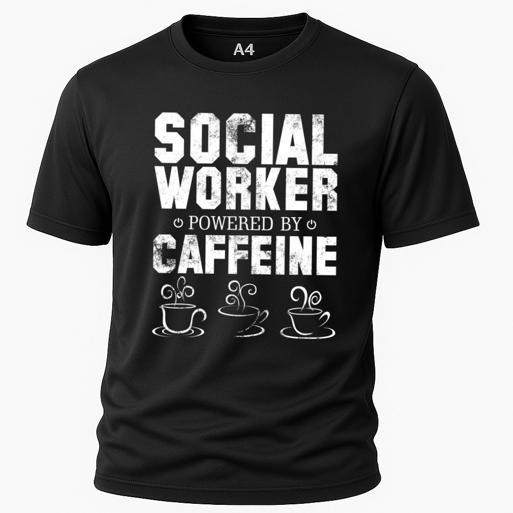 Social Worker Powered By Caffeine Performance Shirt