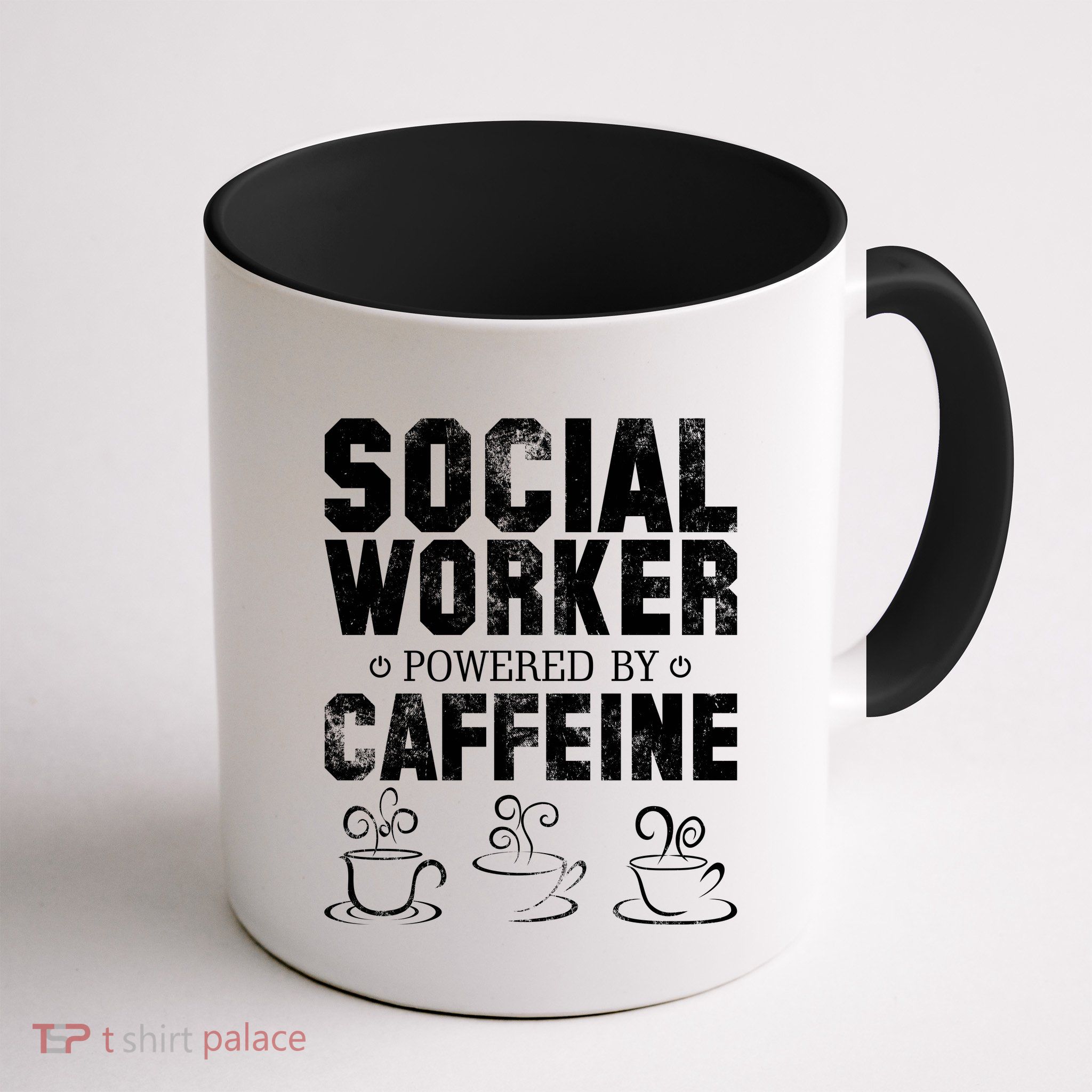Social Worker Powered By Caffeine Mug