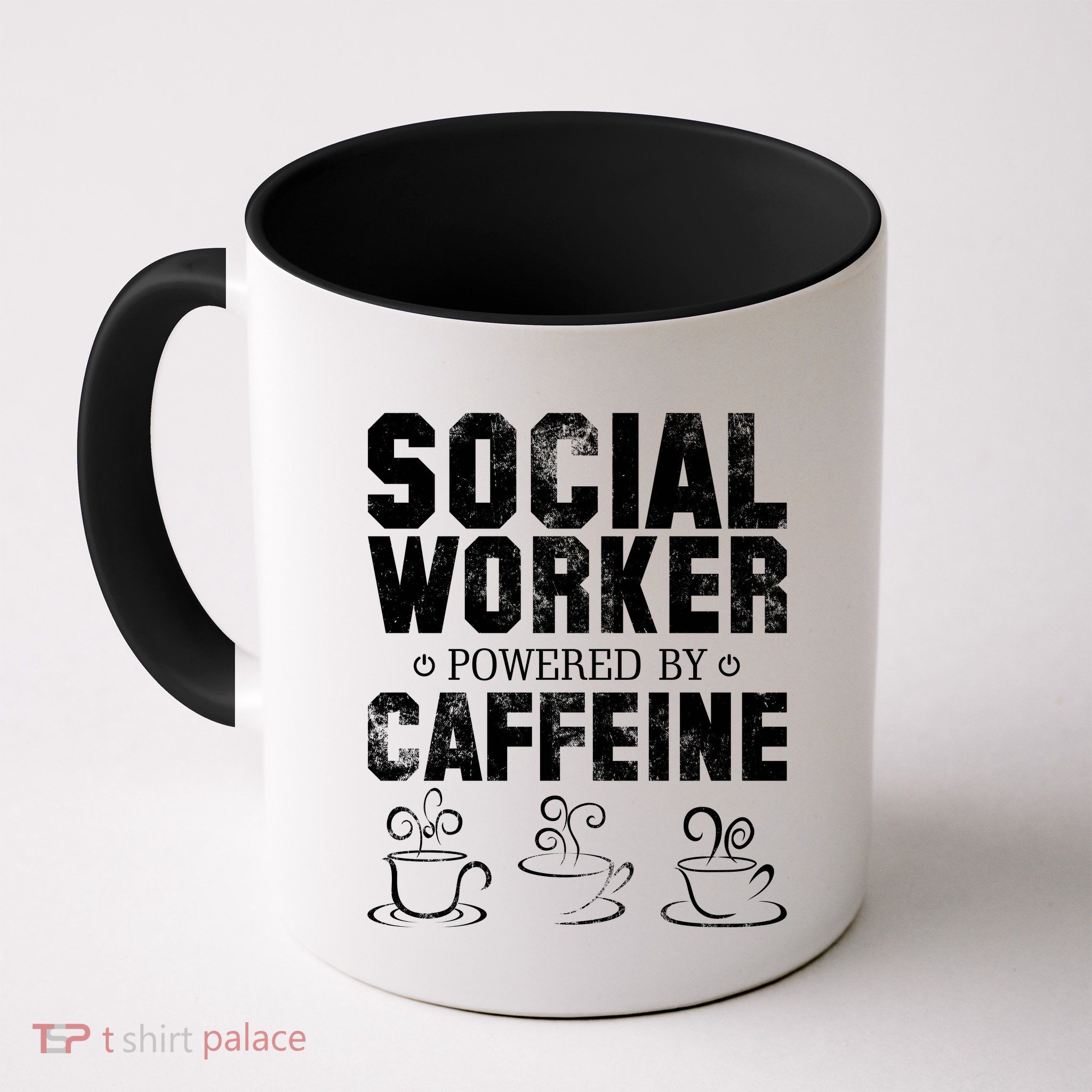 Social Worker Powered By Caffeine Mug