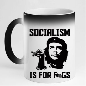 Socialism Is For Figs 11oz Black Color Changing Mug