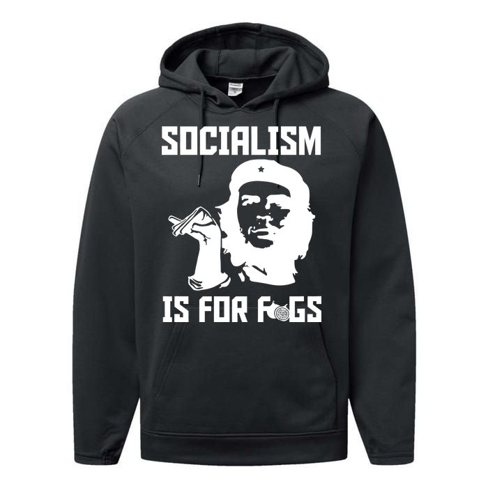 Socialism Is For Figs Performance Fleece Hoodie