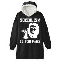 Socialism Is For Figs Hooded Wearable Blanket