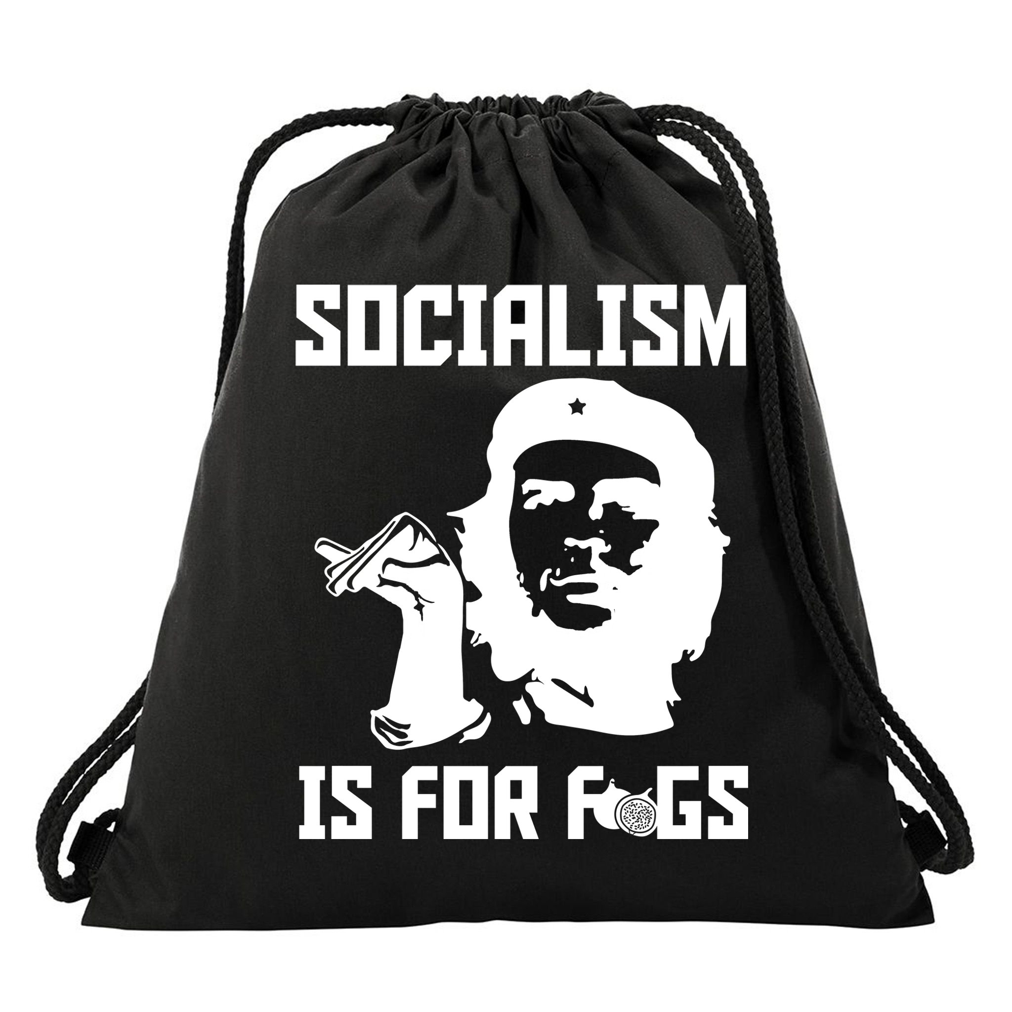 Socialism Is For Figs Drawstring Bag