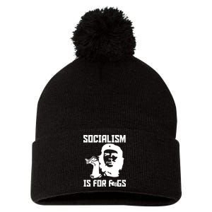 Socialism Is For Figs Pom Pom 12in Knit Beanie