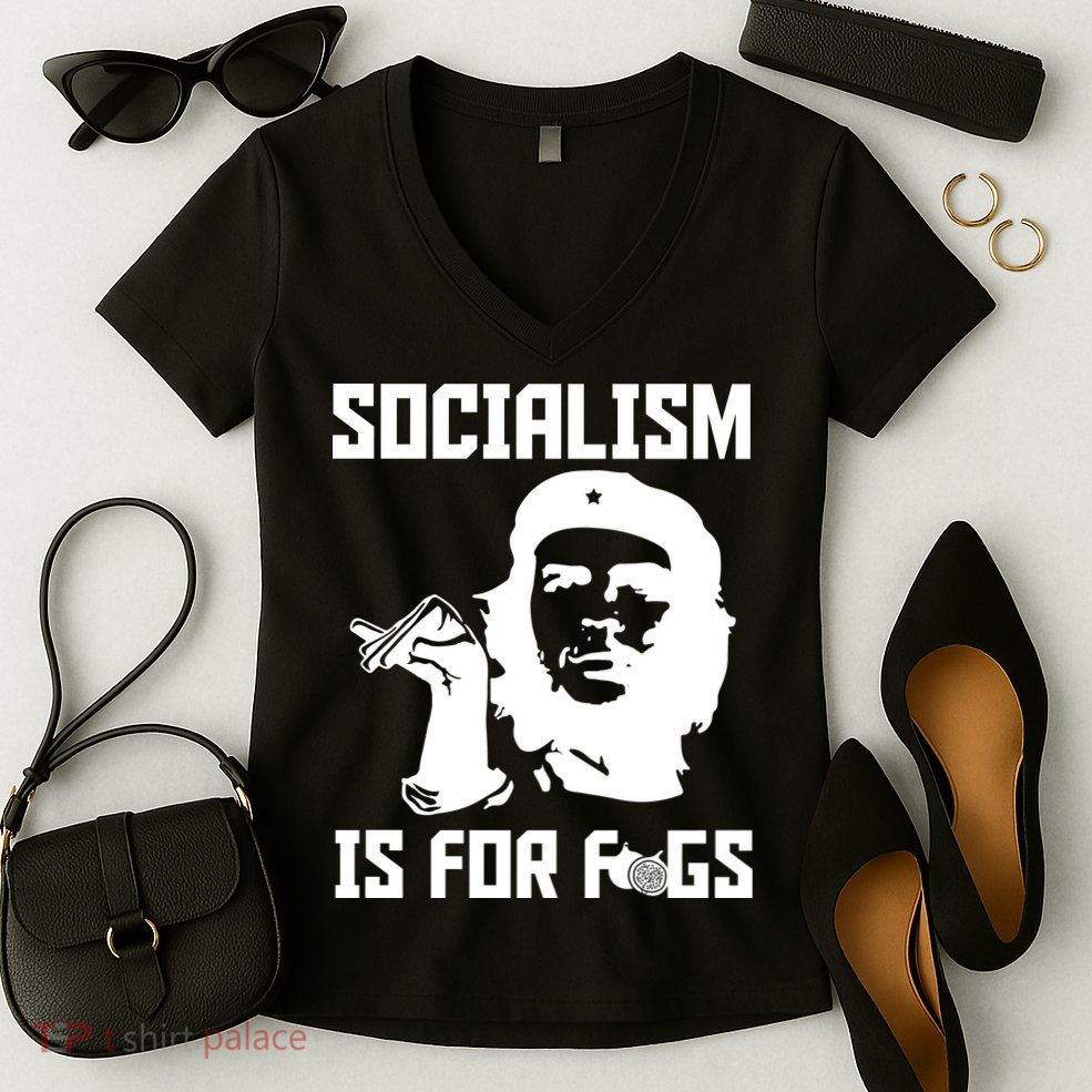 Socialism Is For Figs Women's V-Neck T-Shirt