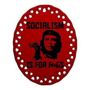 Socialism Is For Figs Ceramic Oval Ornament