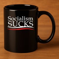 Socialism Sucks 11oz C Handle Ceramic Mug