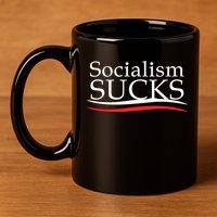 Socialism Sucks 11oz C Handle Ceramic Mug