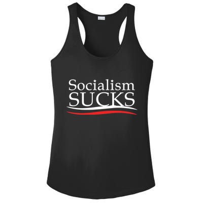 Socialism Sucks Ladies PosiCharge Competitor Racerback Tank