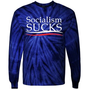 Socialism Sucks Tie-Dye Long Sleeve Shirt