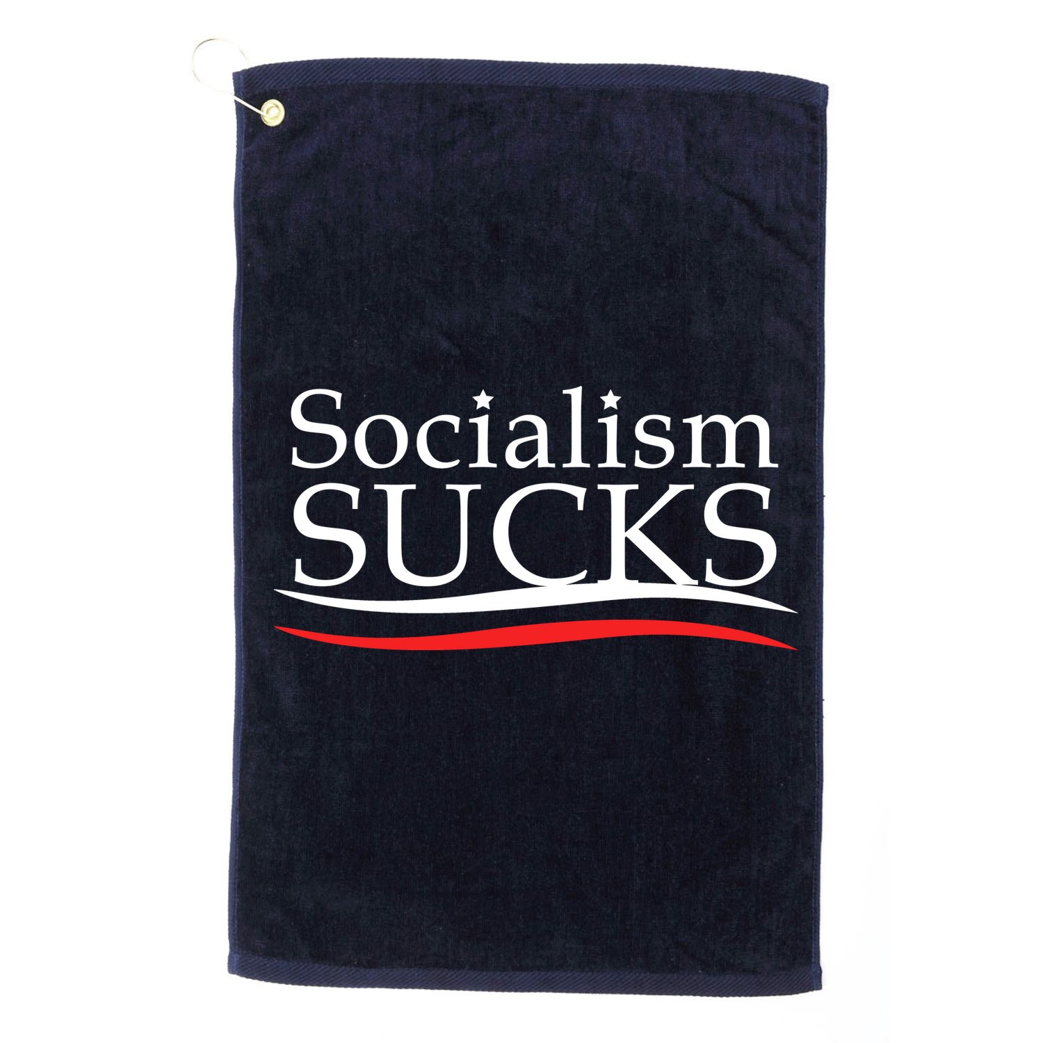 Socialism Sucks Golf Towel