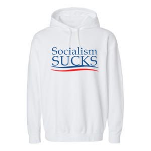 Socialism Sucks Garment-Dyed Fleece Hoodie