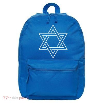 Star Of David Happy Hanukkah Gifts For Jewish 16 in Basic Backpack