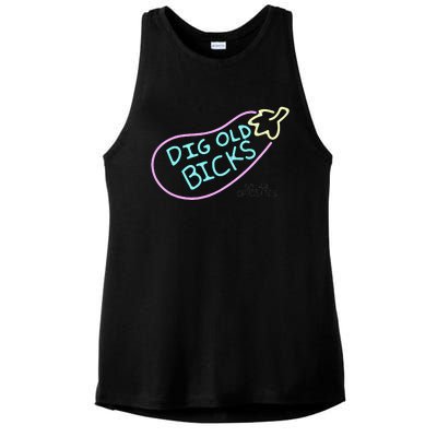 Solar Opposites Dig Old Bicks Neon Sign Ladies PosiCharge Tri-Blend Wicking Tank