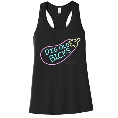 Solar Opposites Dig Old Bicks Neon Sign Women's Racerback Tank