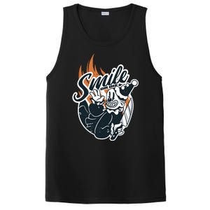 Smile Or Die Scary Clown Halloween PosiCharge Competitor Tank