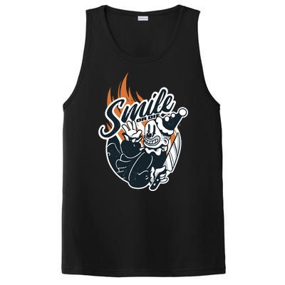 Smile Or Die Scary Clown Halloween PosiCharge Competitor Tank