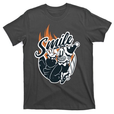 Smile Or Die Scary Clown Halloween T-Shirt