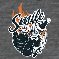 Smile Or Die Scary Clown Halloween Flatbill Hat