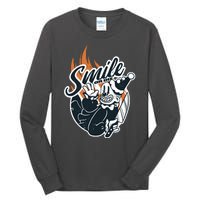 Smile Or Die Scary Clown Halloween Tall Long Sleeve T-Shirt