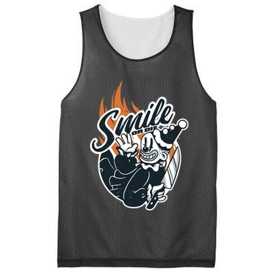 Smile Or Die Scary Clown Halloween Mesh Reversible Basketball Jersey Tank
