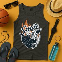 Smile Or Die Scary Clown Halloween Tank Top