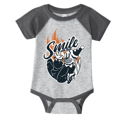 Smile Or Die Scary Clown Halloween Infant Baby Jersey Bodysuit
