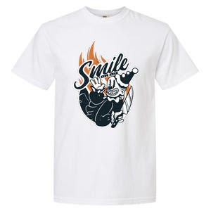 Smile Or Die Scary Clown Halloween Garment-Dyed Heavyweight T-Shirt