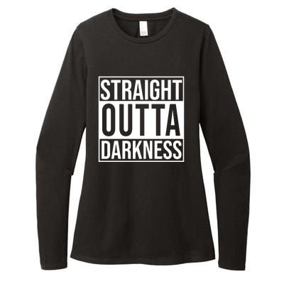 Straight Outta Darkness Womens CVC Long Sleeve Shirt