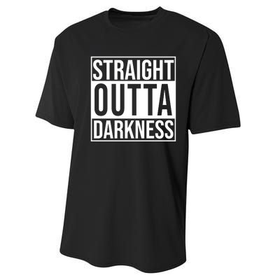 Straight Outta Darkness Performance Sprint T-Shirt