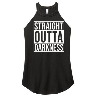 Straight Outta Darkness Women’s Perfect Tri Rocker Tank