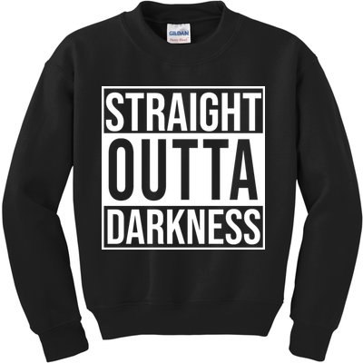 Straight Outta Darkness Kids Sweatshirt