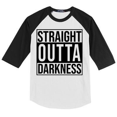 Straight Outta Darkness Kids Colorblock Raglan Jersey
