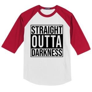 Straight Outta Darkness Kids Colorblock Raglan Jersey