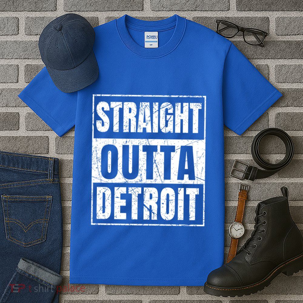 Straight Outta Detroit Michigan Great Gift Tall T-Shirt