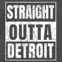 Straight Outta Detroit Michigan Great Gift Vector Backpack