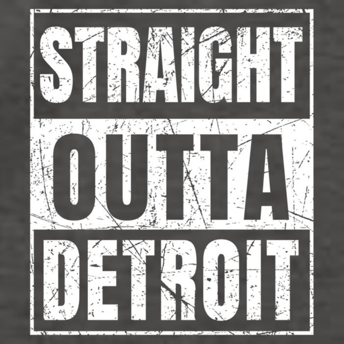 Straight Outta Detroit Michigan Great Gift Vector Backpack