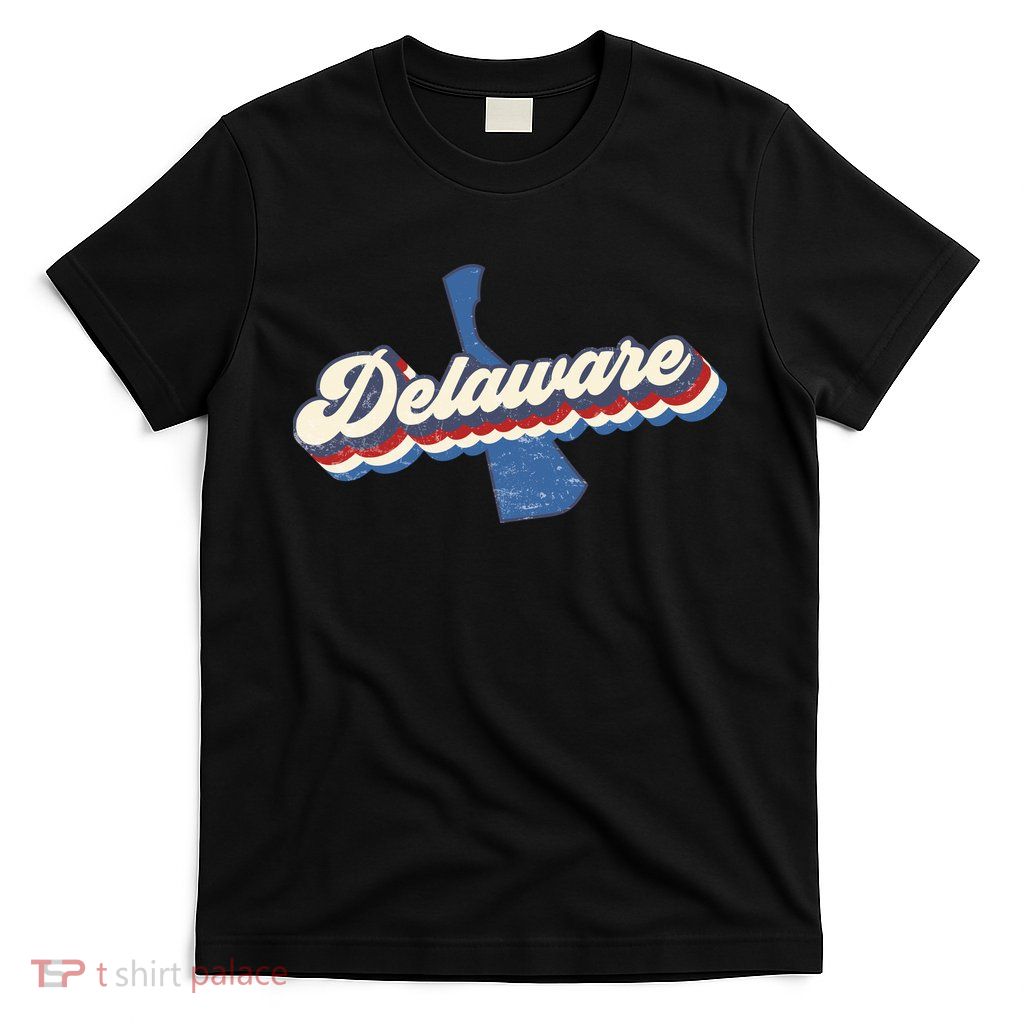 State Of Delaware Retro Logo T-Shirt