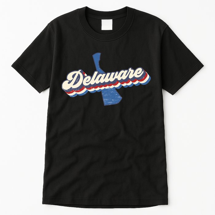 State Of Delaware Retro Logo Tall T-Shirt