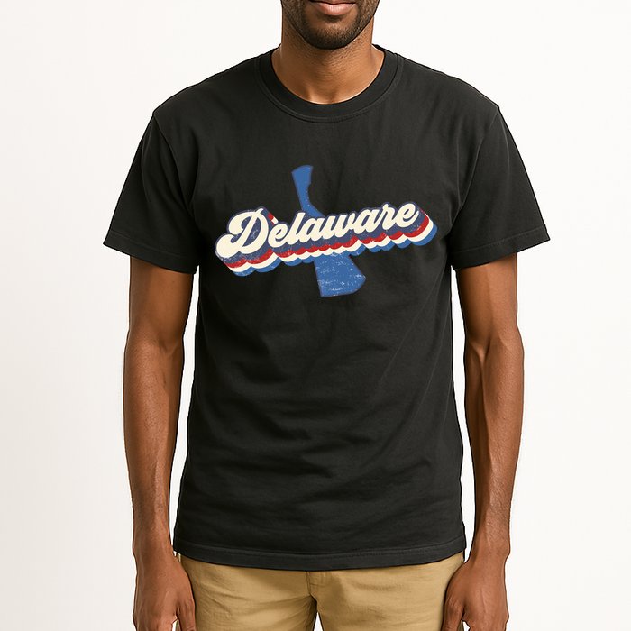 State Of Delaware Retro Logo Tall T-Shirt